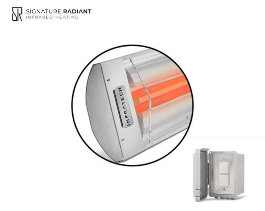 Package:  1 x 6kW infrared heater CD Series - with ON-OFF