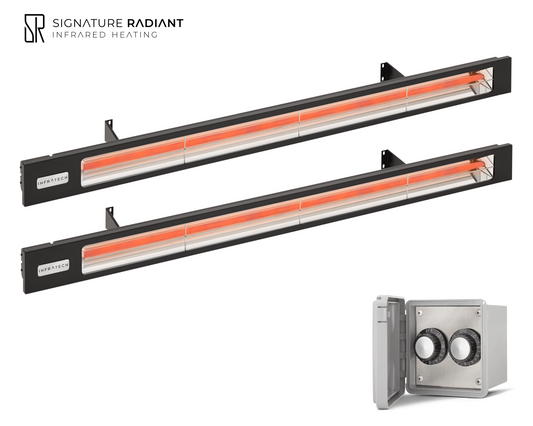 Package:  2 x 3kW infrared heater SL Series - with Regulator