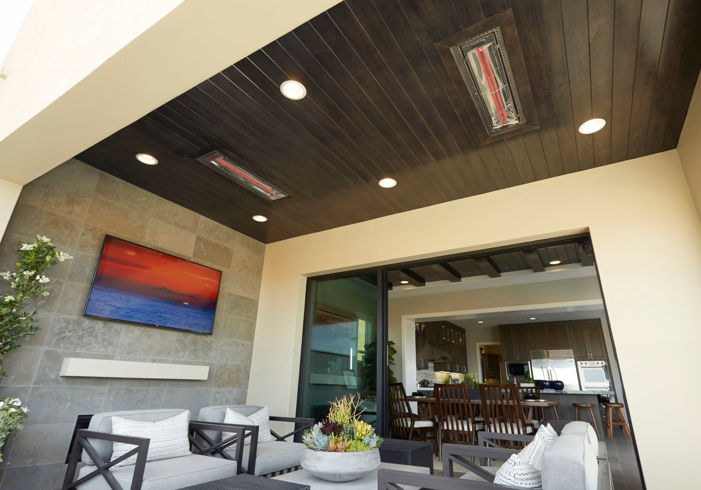Package: 2 x 6kW infrared heater WD Series Recessed - with Panel