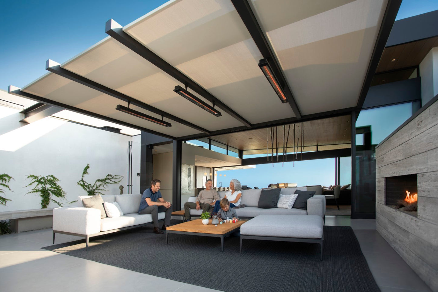 Package: 6 x 4kW infrared heater SL Series - with Panel