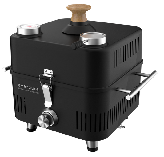 Everdure CUBE Proflame 360 Portable Gas Grill With Roasting Hood