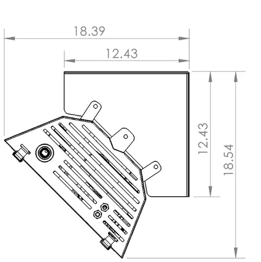 phantomSchwank STP MOUNTING KIT, 45 DEGREE, 15 FT TUBE