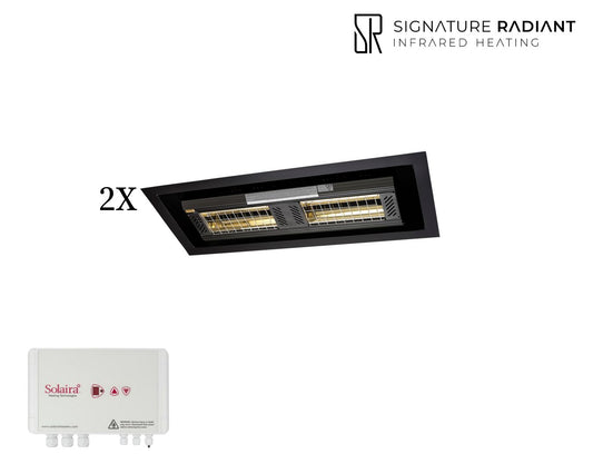 Package: 2 x 4kW Solaira ICR H2 4000W with frame and control panel