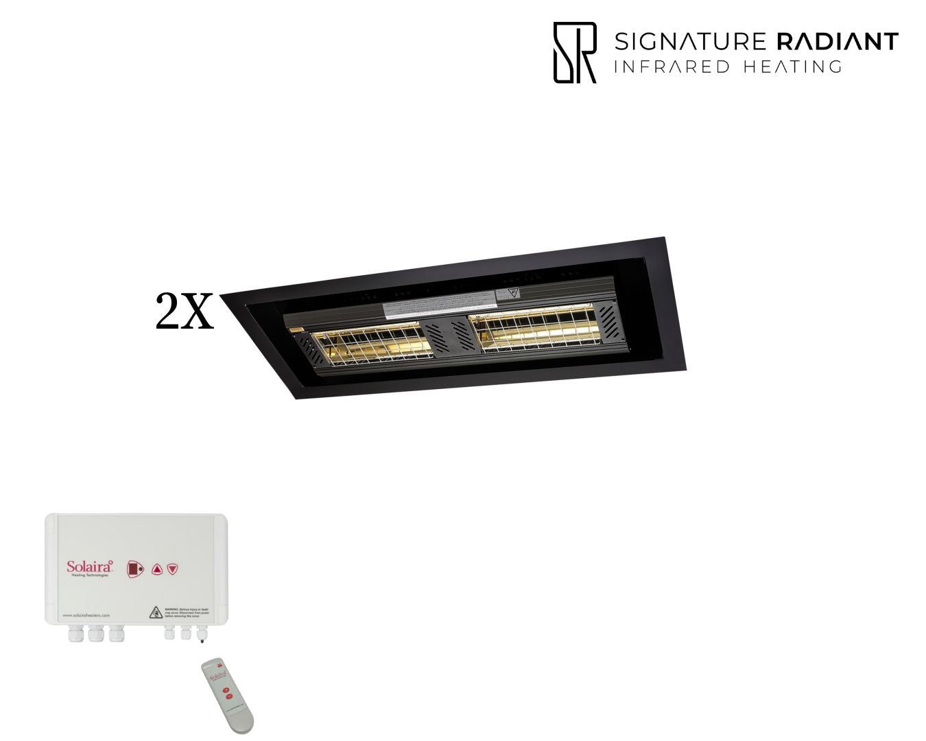 Package: 2 x 4kW Solaira ICR H2 4000W with frame and control panel