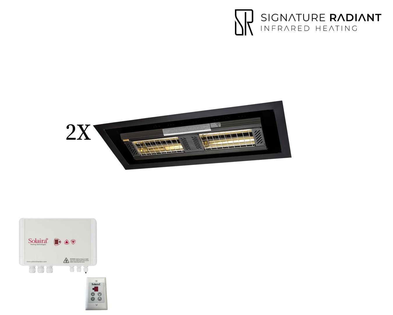Package: 2 x 4kW Solaira ICR H2 4000W with frame and control panel