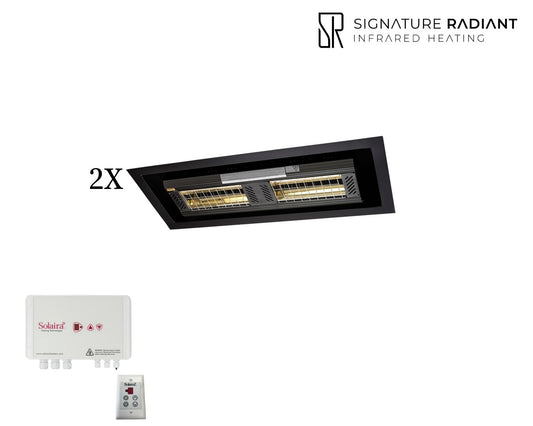 Package: 2 x 4kW Solaira ICR H2 4000W with frame and control panel