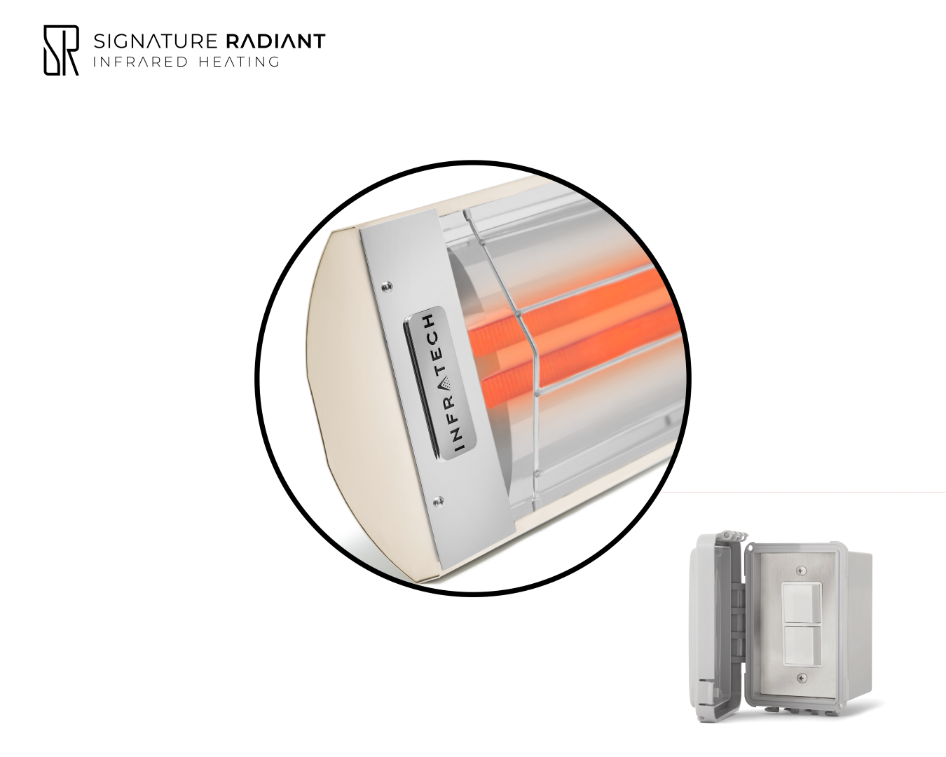 Package:  1 x 6kW infrared heater CD Series - with ON-OFF