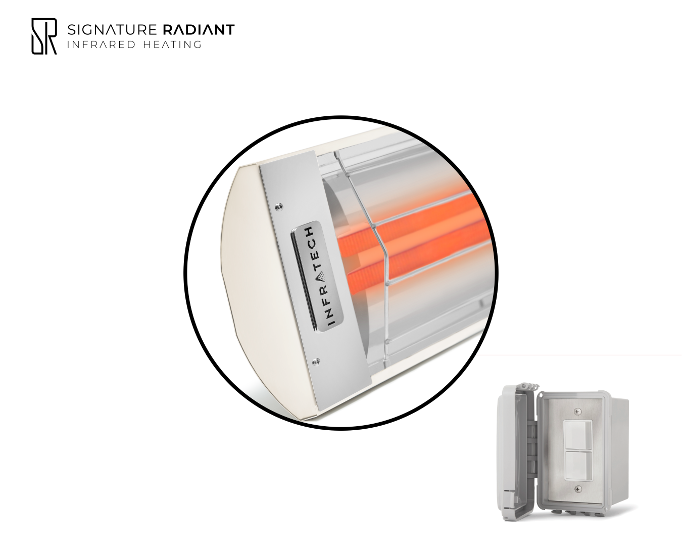 Package:  1 x 6kW infrared heater CD Series - with ON-OFF