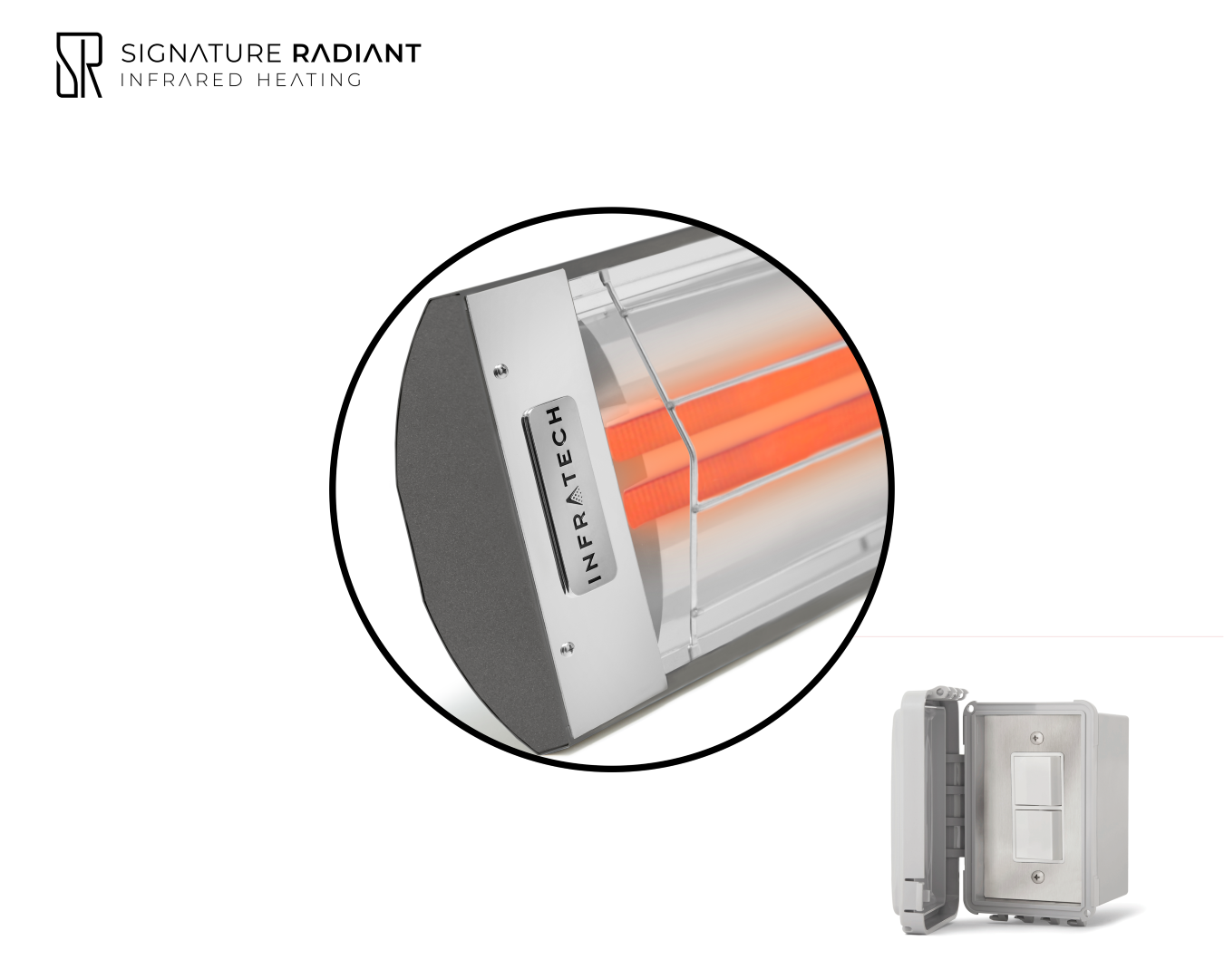 Package:  1 x 6kW infrared heater CD Series - with ON-OFF