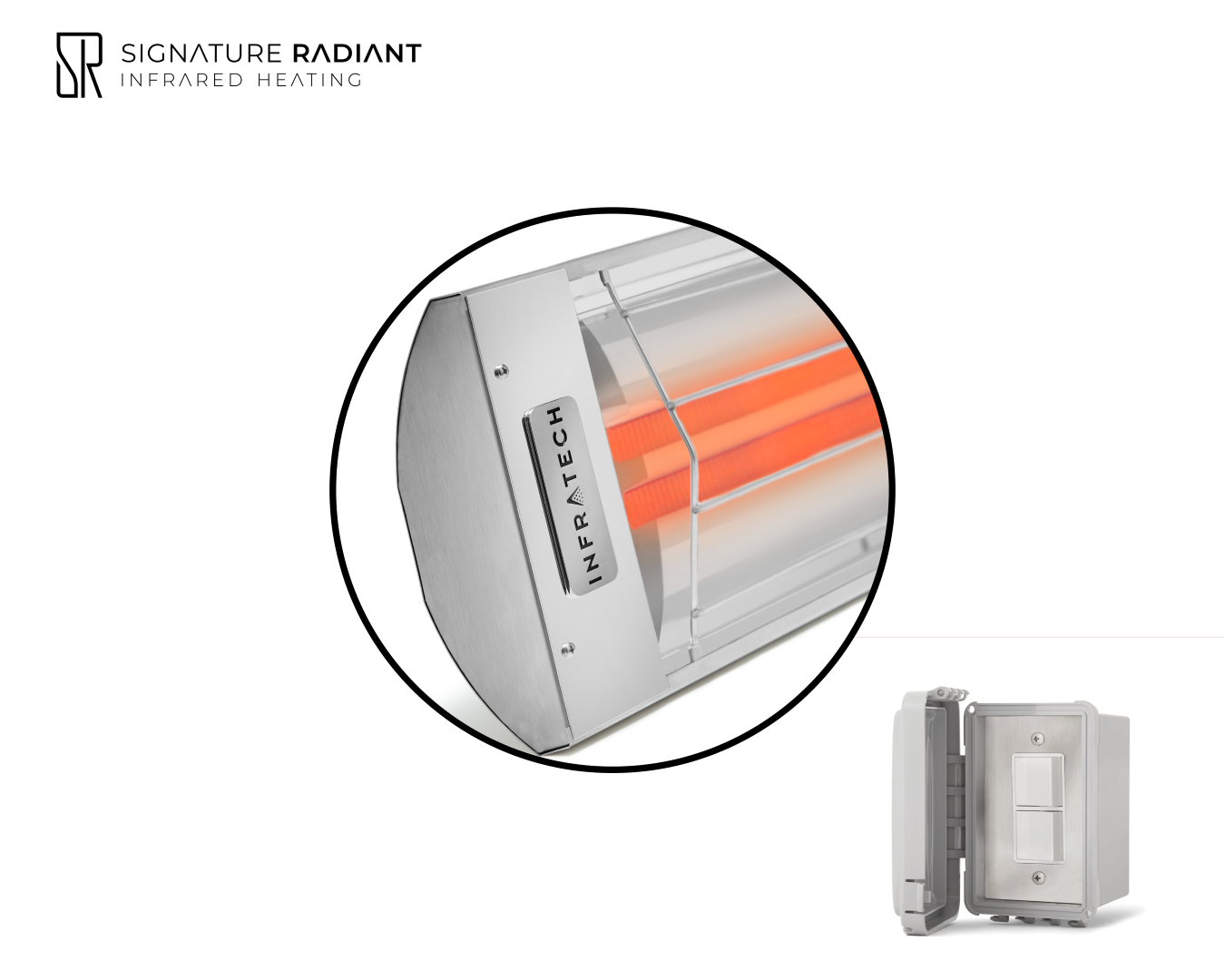 Package:  1 x 6kW infrared heater CD Series - with ON-OFF