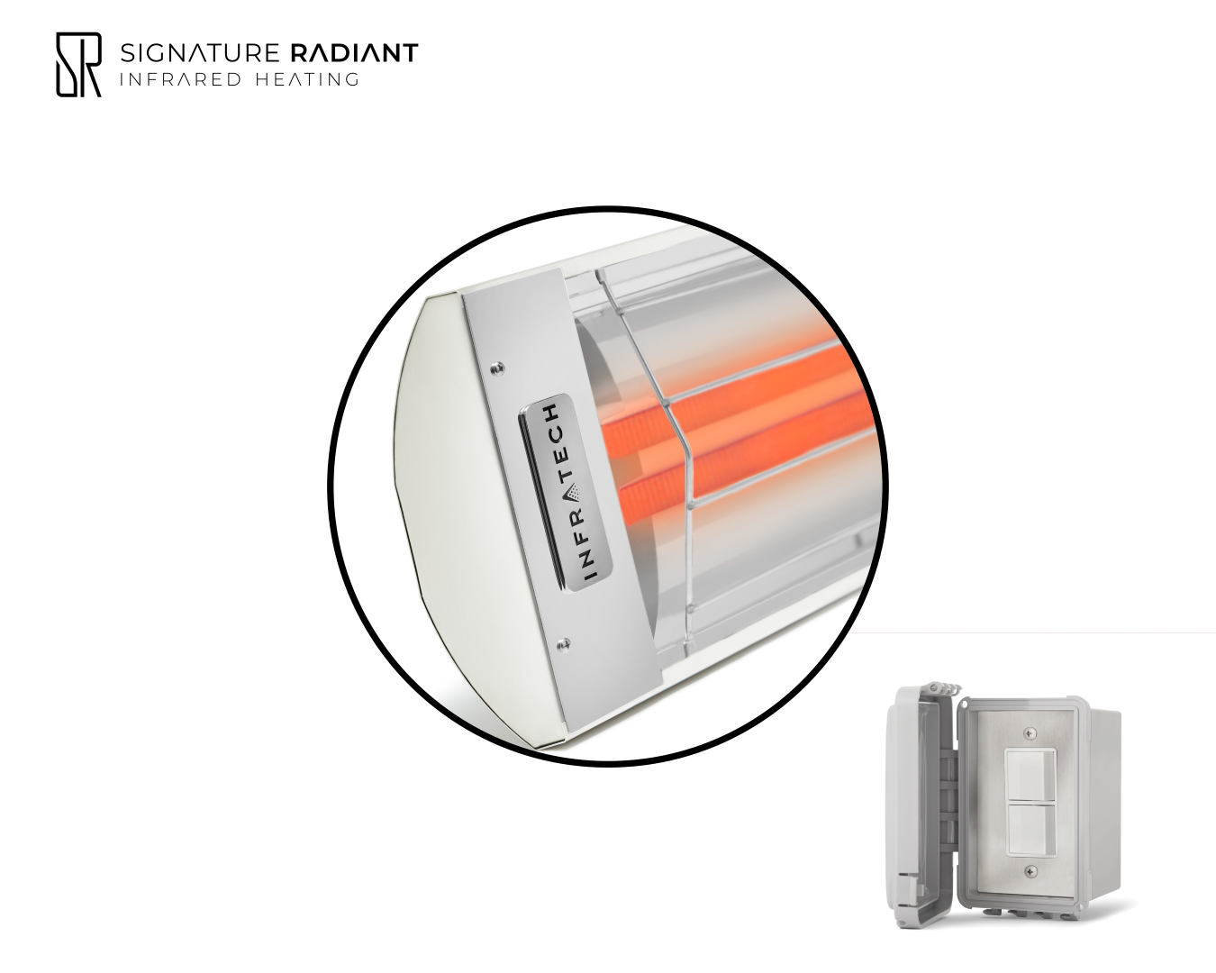 Package:  1 x 6kW infrared heater CD Series - with ON-OFF