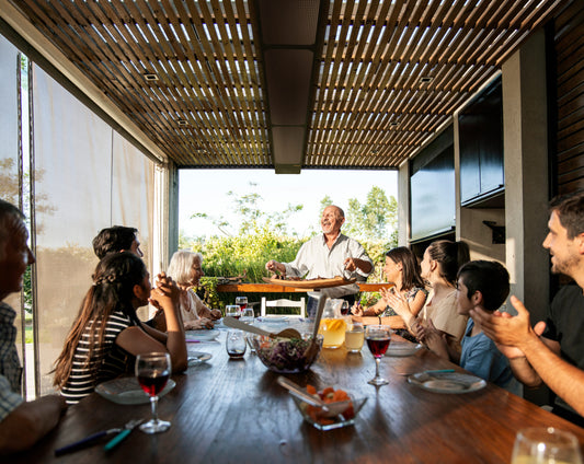 phantomSchwank Two Stage Tube Heater: Black Aluminum, 115/80 MBH NG; 10 ft; 120 Volt