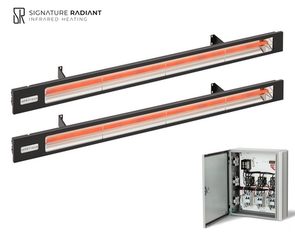 Package:  2 x 4kW infrared heater SL Series - with Panel