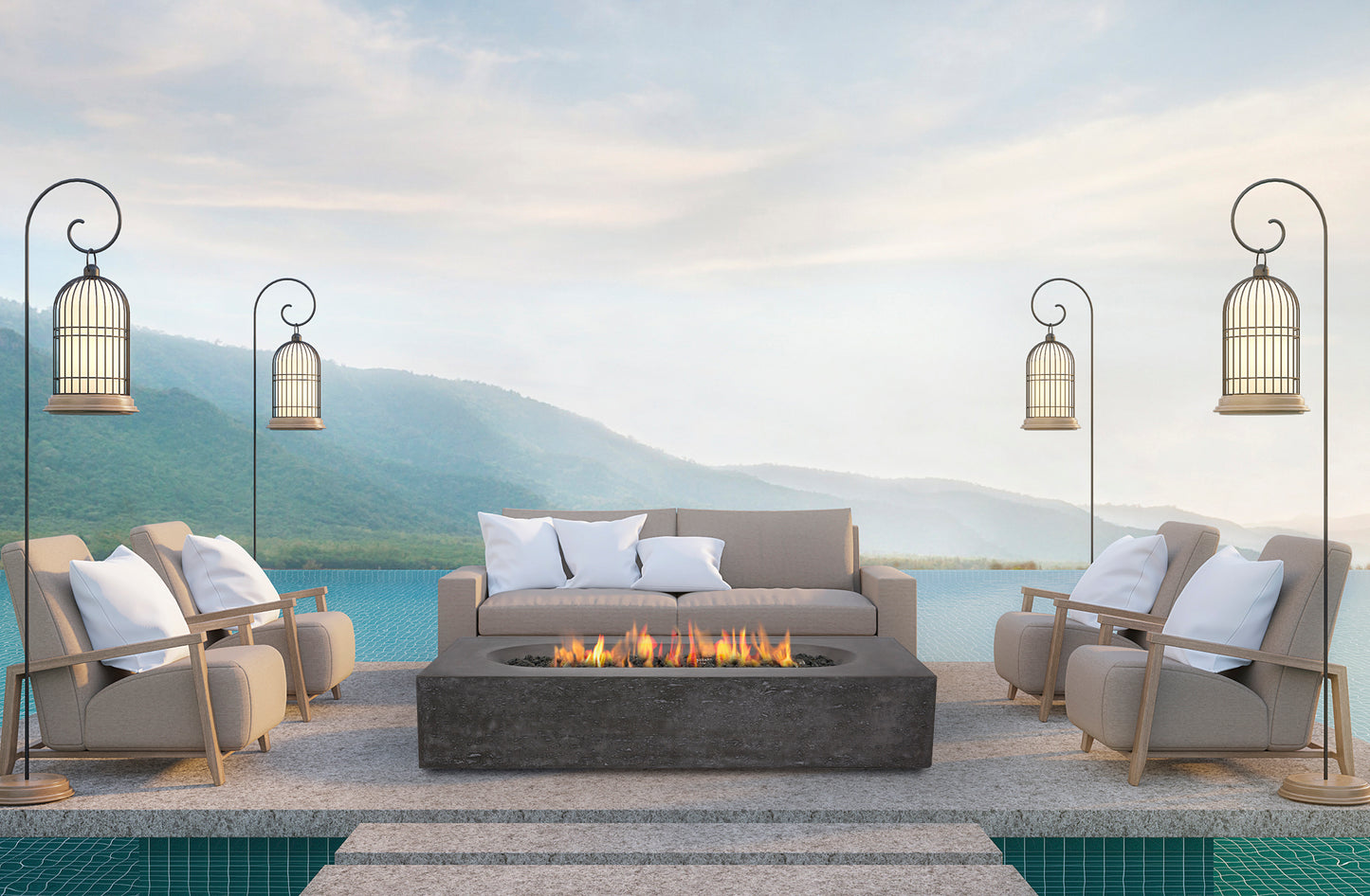 Alchemy Fire Table by Pyromania Fire