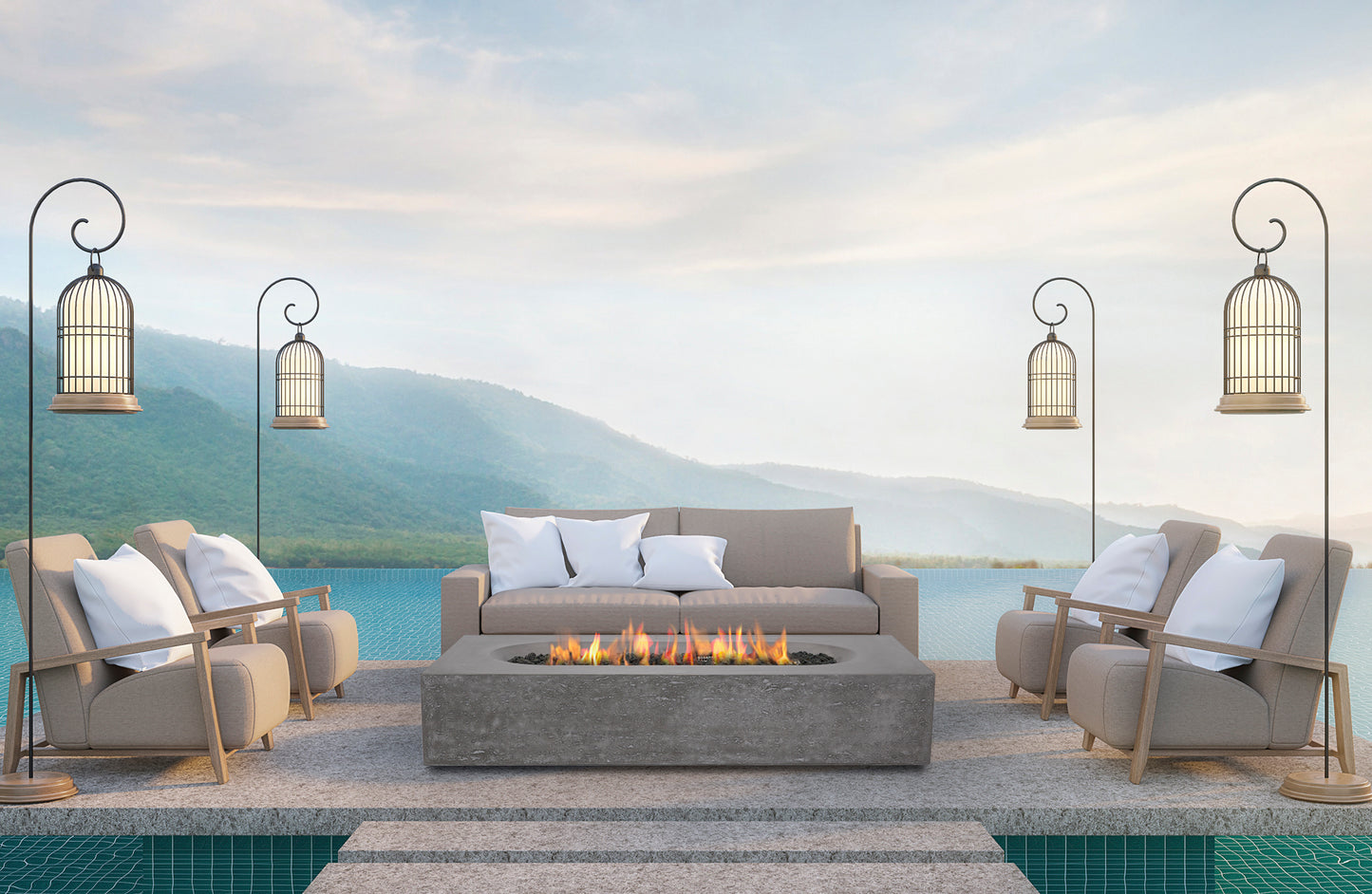 Alchemy Fire Table by Pyromania Fire