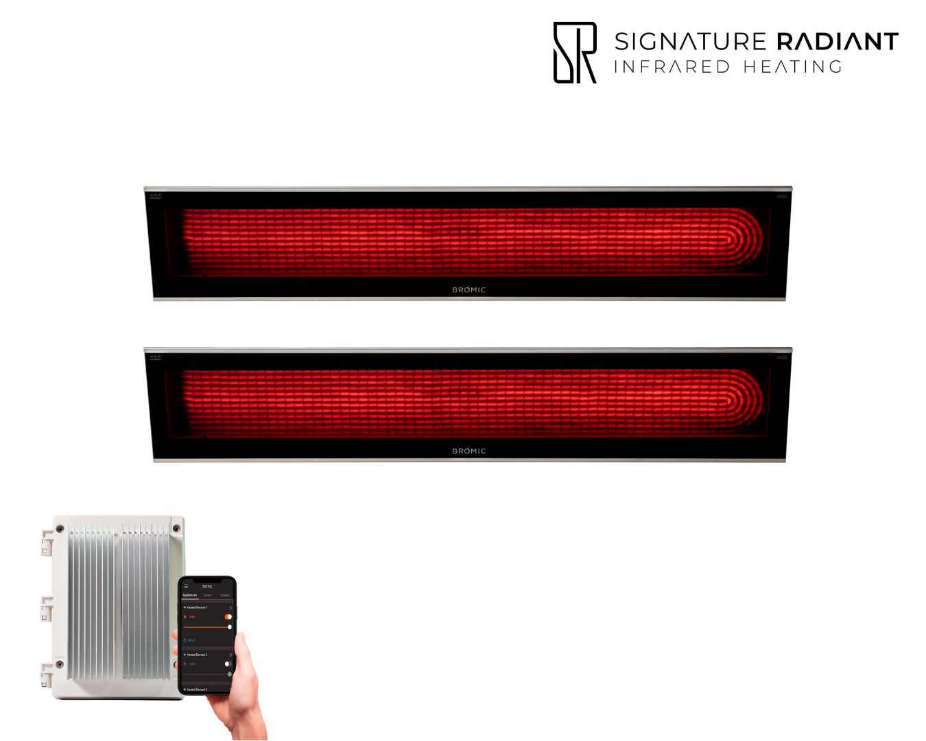 Package: 2 x 4 500W Bromic Platinum with dimmer control panel