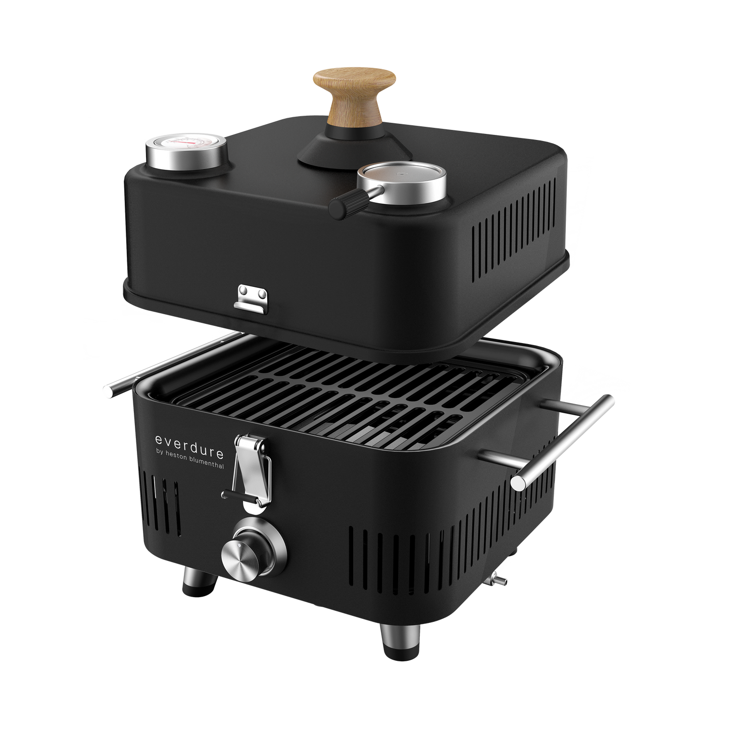 Everdure CUBE Proflame 360 Portable Gas Grill With Roasting Hood
