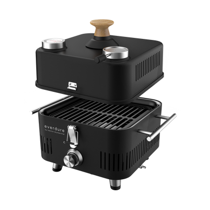 Everdure CUBE Proflame 360 Portable Gas Grill With Roasting Hood