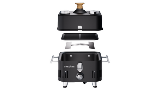 Everdure CUBE Proflame 360 Portable Gas Grill With Roasting Hood