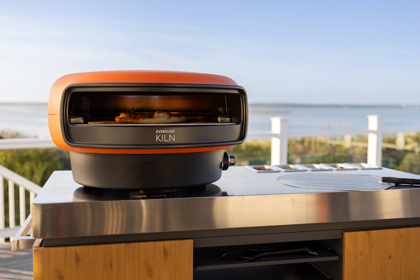 Everdure KILN R Series 2-Burner Gas Pizza Oven – 16” - Main view of the premium radiant heating product