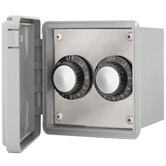 Elect Htr INF Input Regulator: Dual - Surface Mount c/w Weatherproof Gang Box and Cover 120v