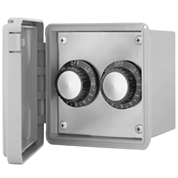 Electric Heater Switch Dual - ON/OFF 120V Flush Mount c/w Weatherproof Cover