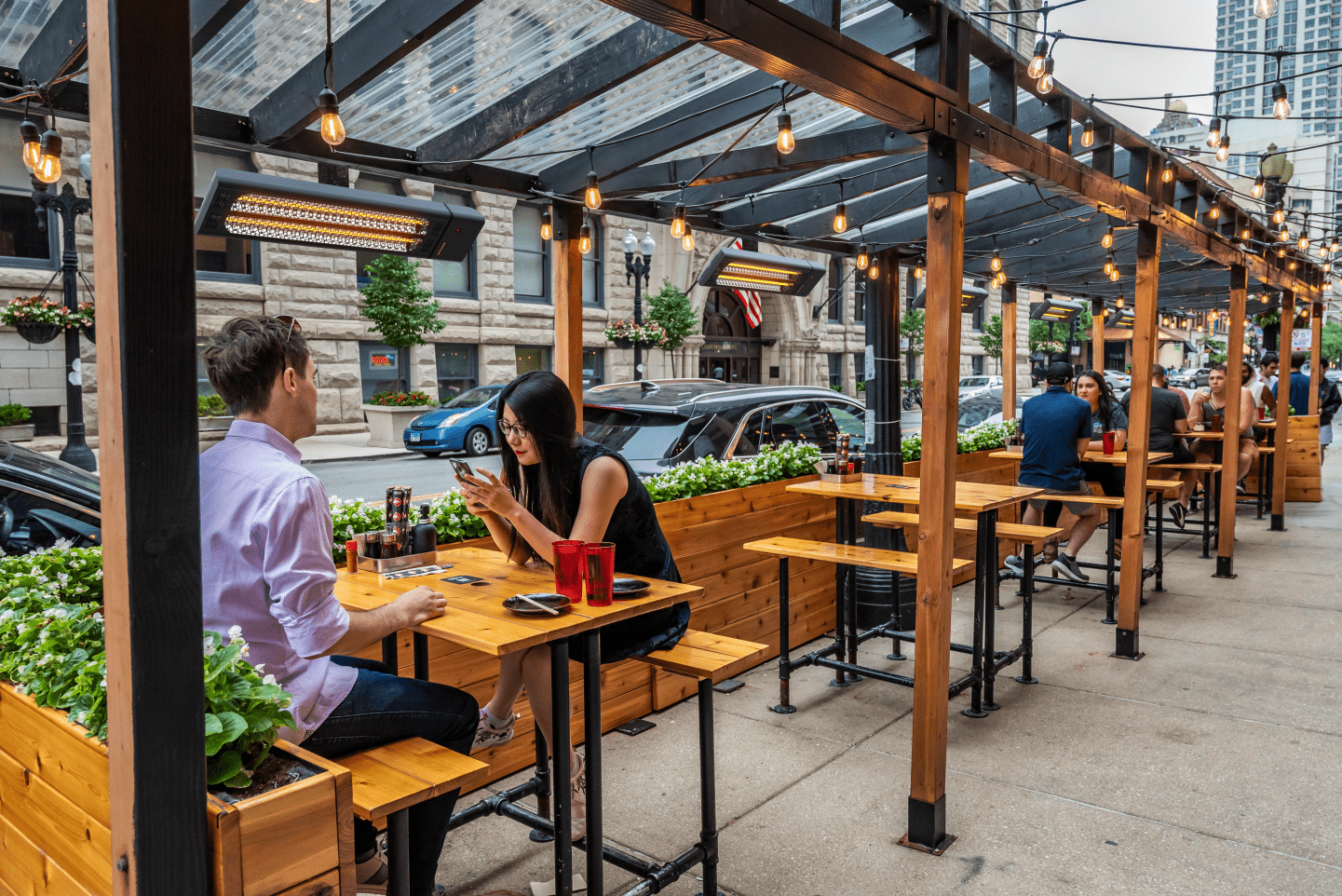 eSchwank Ghost Series Electric Infrared Heater: Black Aluminum, 6000W; 208V/240V~1P; 43.25" Length