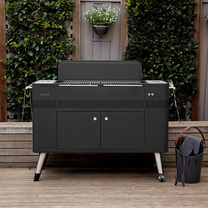 Everdure HUB 54-Inch Charcoal Grill with Rotisserie & Electronic Ignition