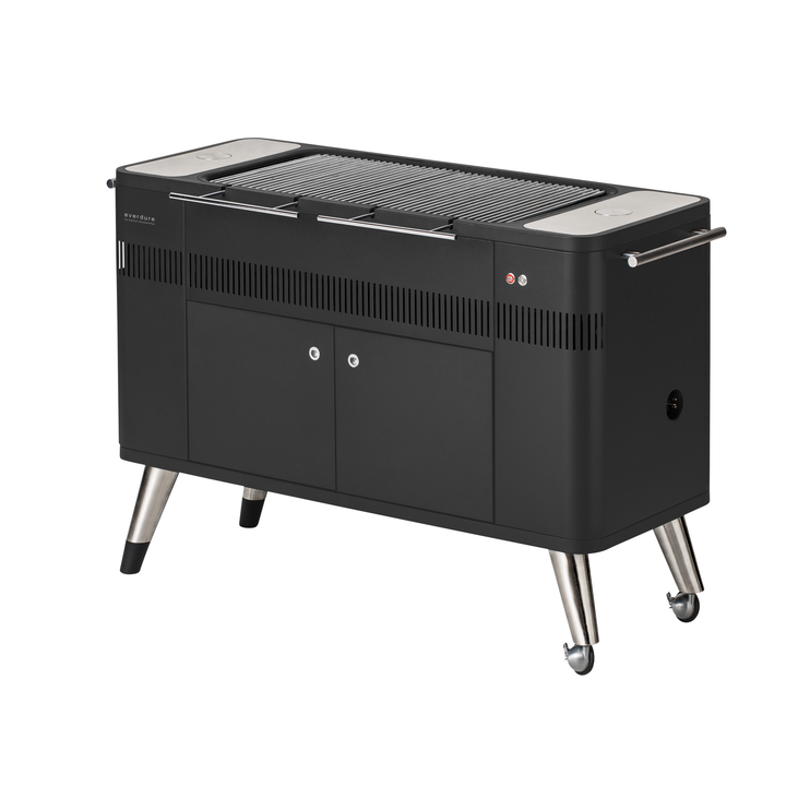 Everdure HUB 54-Inch Charcoal Grill with Rotisserie & Electronic Ignition