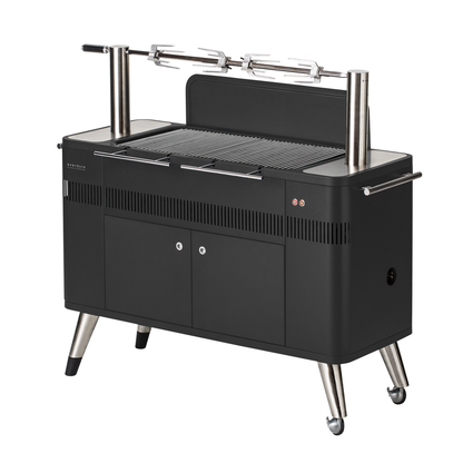 Everdure HUB 54-Inch Charcoal Grill with Rotisserie & Electronic Ignition
