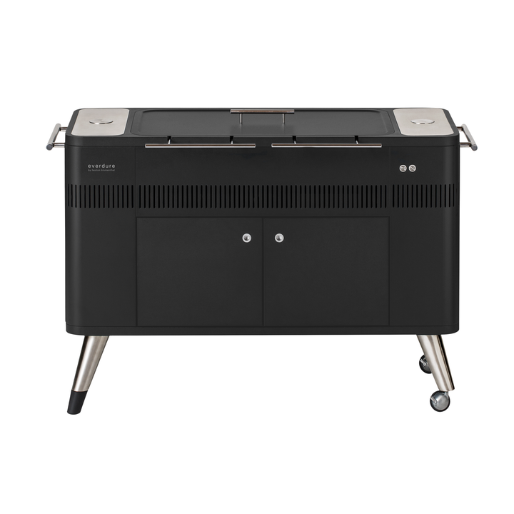 Everdure HUB 54-Inch Charcoal Grill with Rotisserie & Electronic Ignition