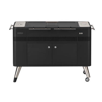 Everdure HUB 54-Inch Charcoal Grill with Rotisserie & Electronic Ignition