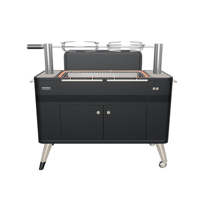 Everdure HUB 54-Inch Charcoal Grill with Rotisserie & Electronic Ignition