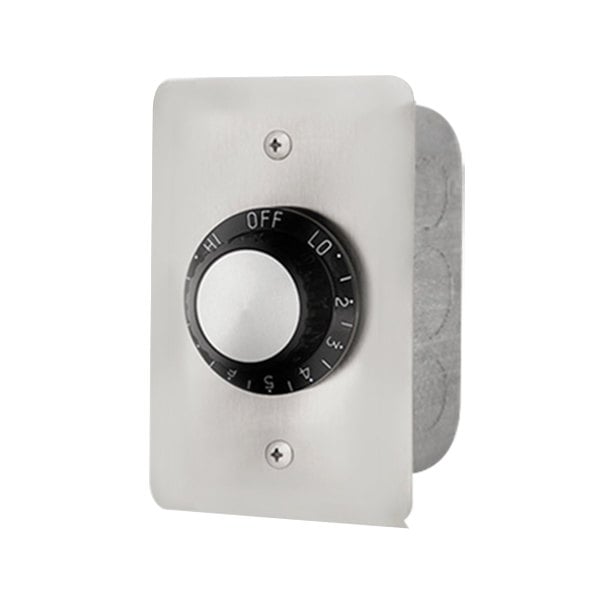 Electric Heater INF Input Regulator: Single - Flush Mount c/w S/S Wall Plate and Deep Gang Box