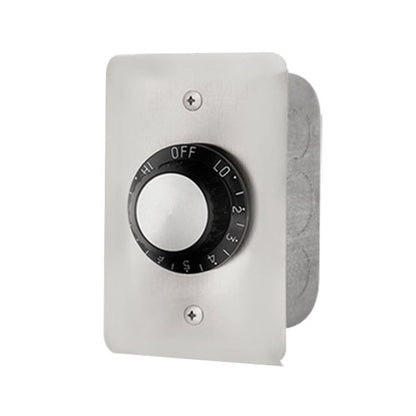 Electric Heater INF Input Regulator: Single - Flush Mount c/w S/S Wall Plate and Deep Gang Box