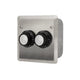 JM-4205-XX Schwank Electric Heater Inf Input Regulator Dual - Flush Mount C/W S/S Wall Plate And Deep Gang Box
