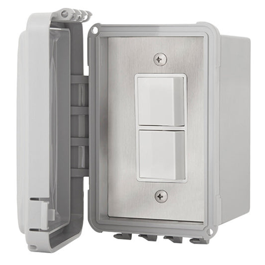 JM-4310-XX Schwank Electric Heater Switch Single Duplex - Flush Mount C/W Weatherproof Cover