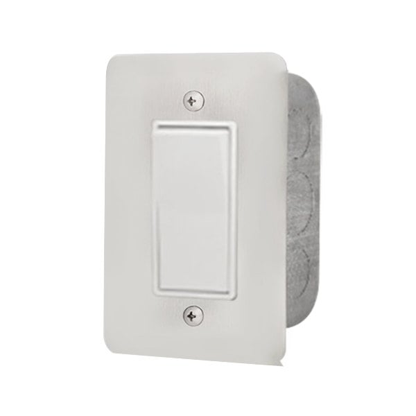 JM-4400-XX Schwank Electric Heater Switch Single - Flush Mount C/W S/S Wall Plate And Deep Gang Box