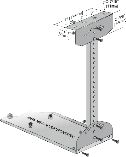 2100 / 2300 Ceiling Mount Kit (18G 316S/S)