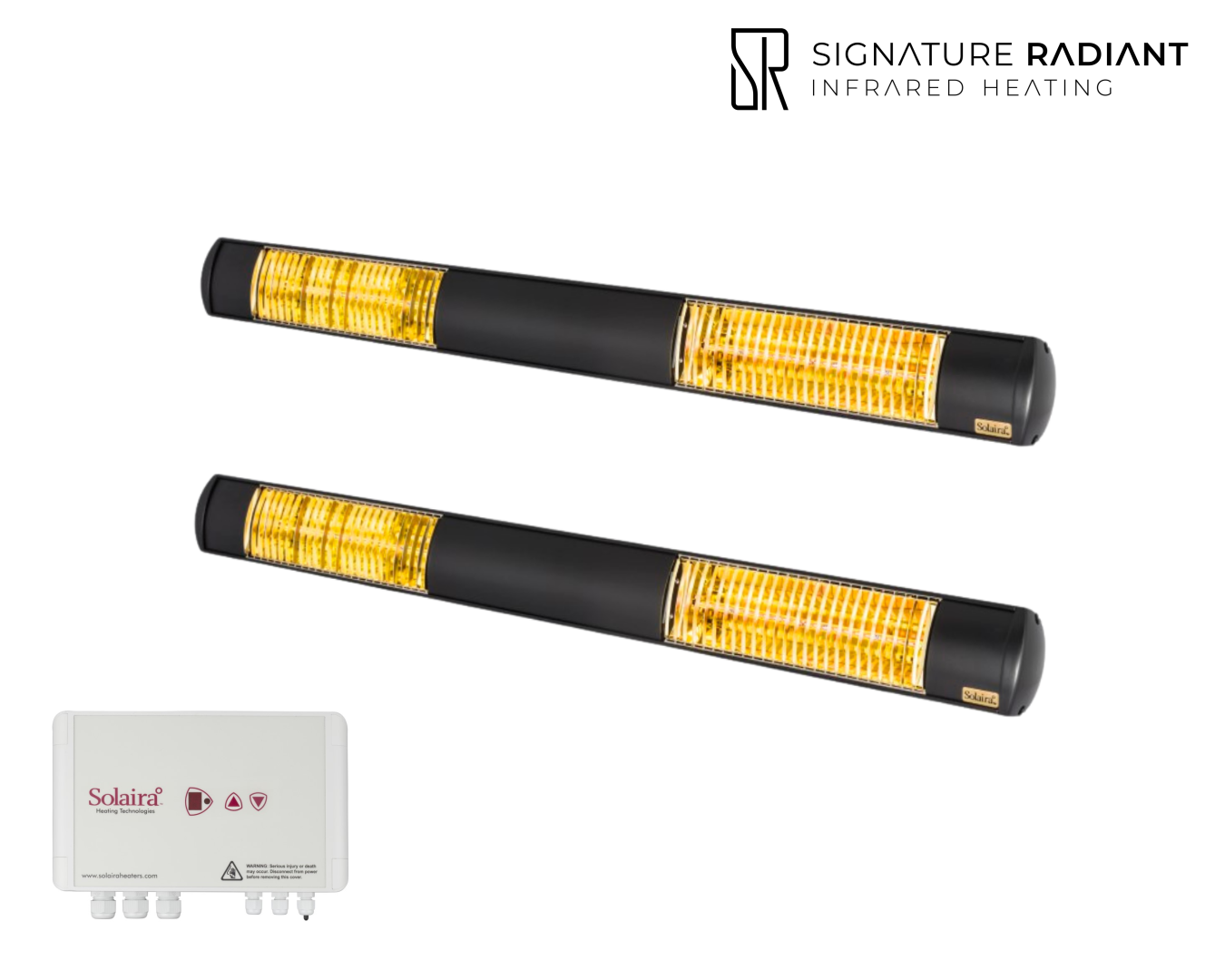 Package: 2 x 4kW Solaira XL Slim H2 4000W with control panel