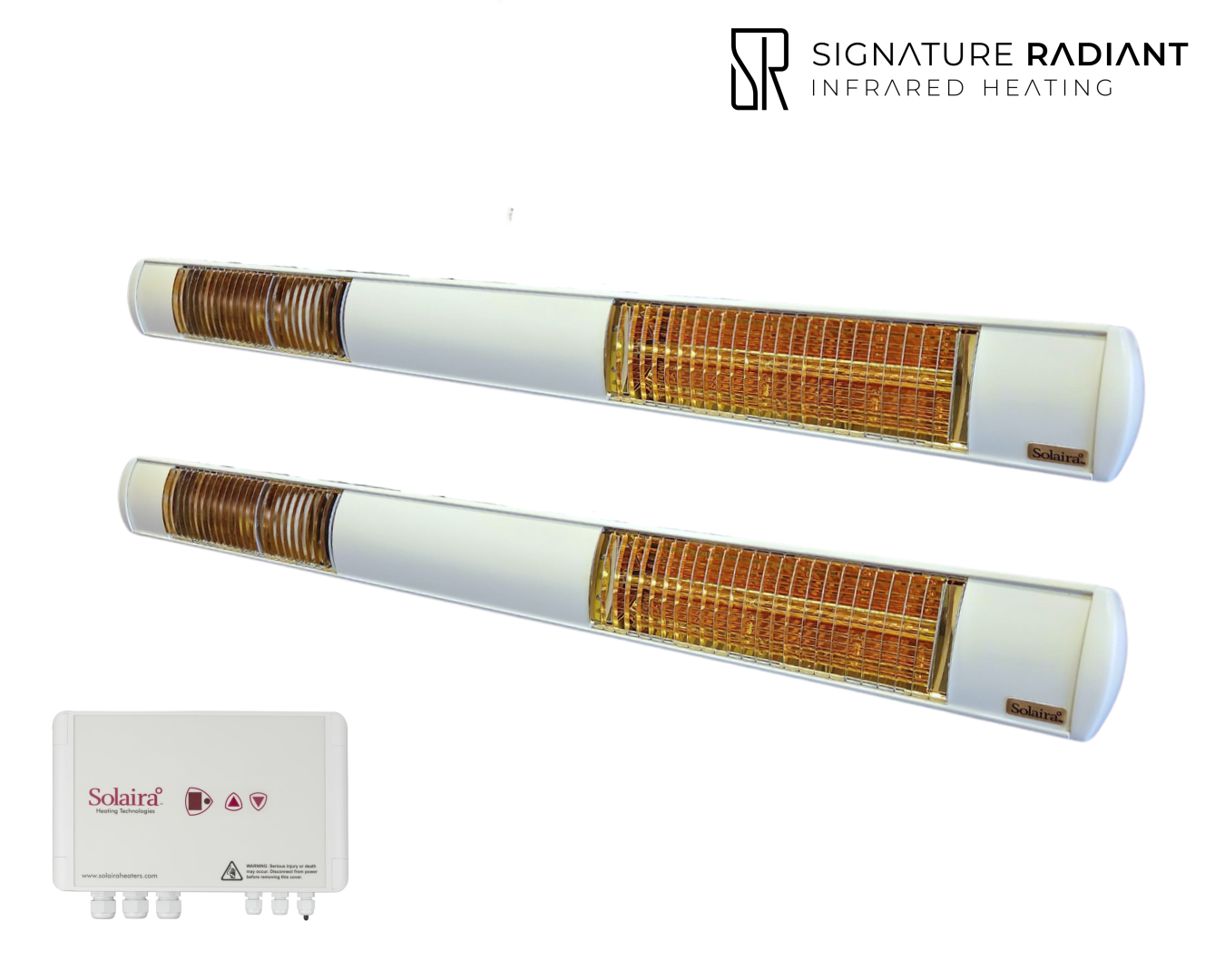 Package: 2 x 4kW Solaira XL Slim H2 4000W with control panel