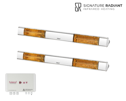 Package: 2 x 4kW Solaira XL Slim H2 4000W with control panel