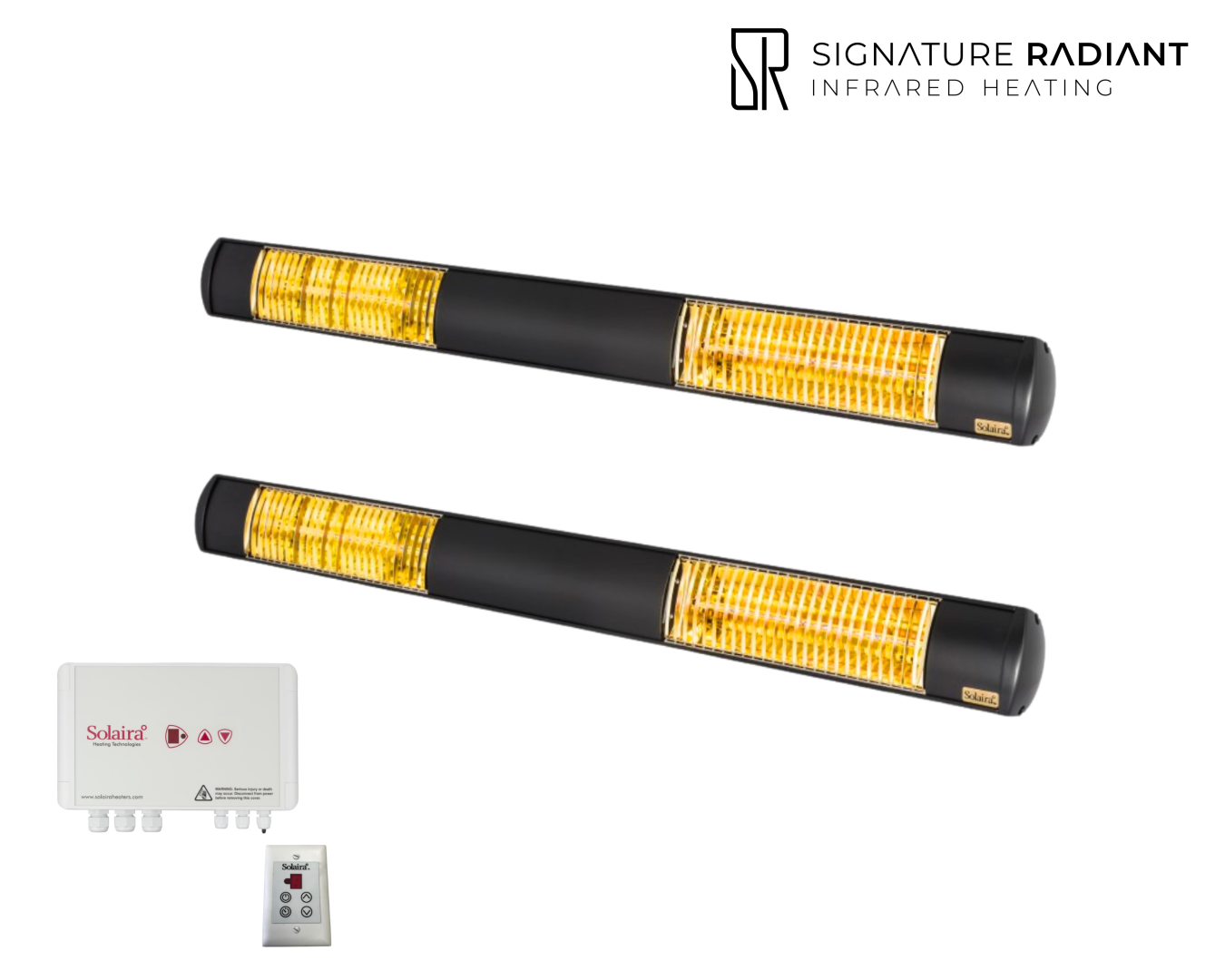 Package: 2 x 4kW Solaira XL Slim H2 4000W with control panel