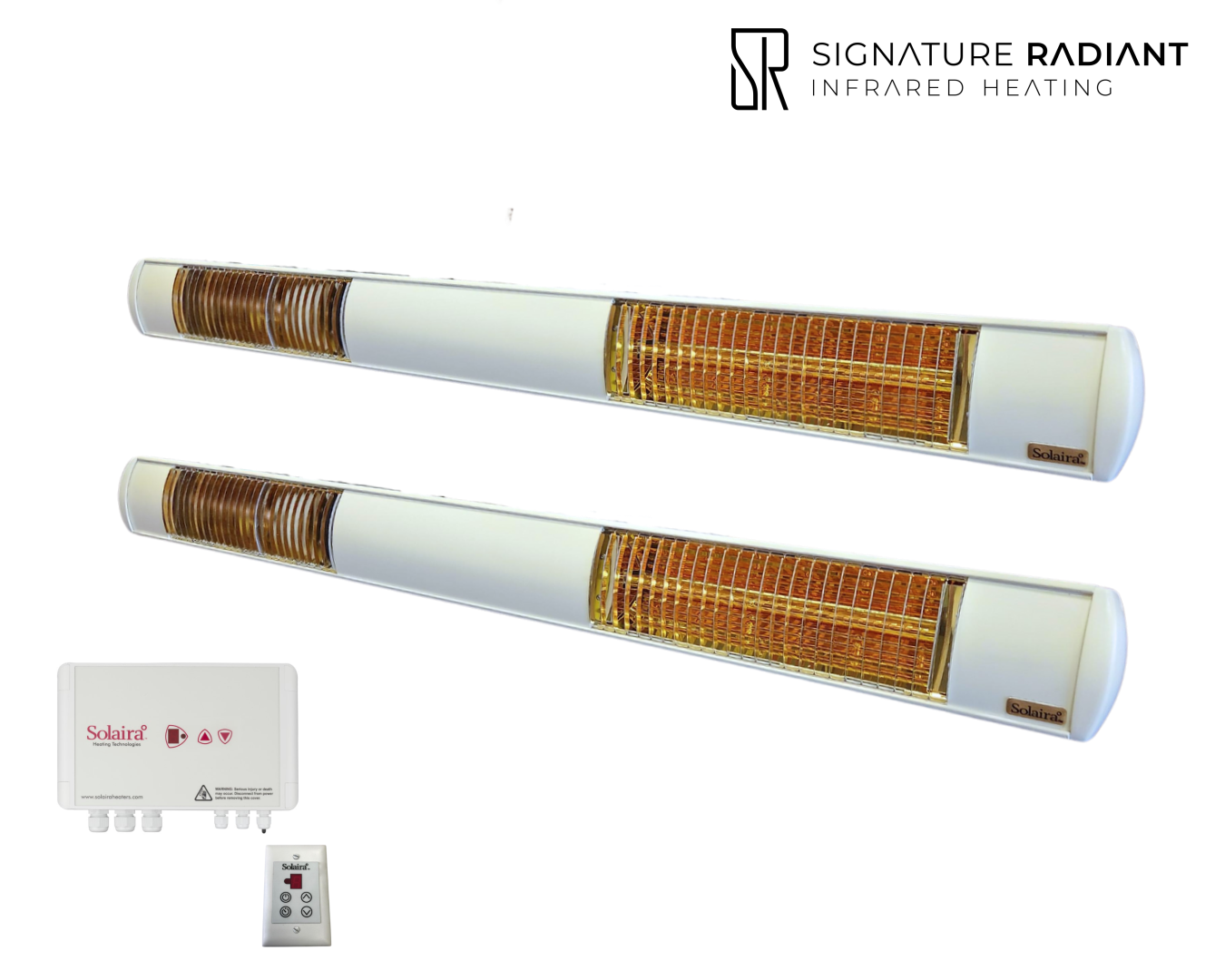 Package: 2 x 4kW Solaira XL Slim H2 4000W with control panel