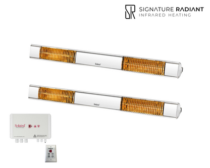 Package: 2 x 4kW Solaira XL Slim H2 4000W with control panel