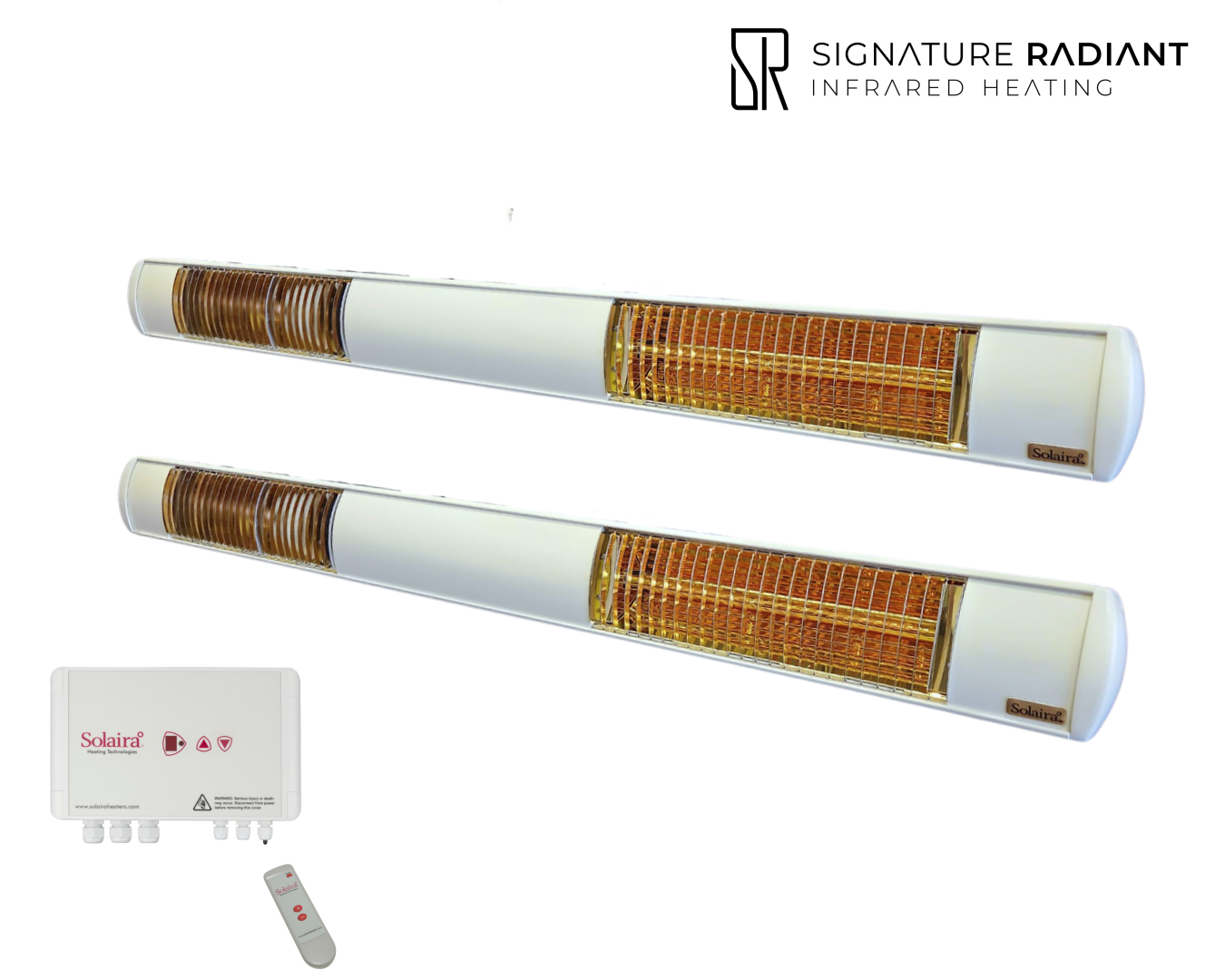 Package: 2 x 4kW Solaira XL Slim H2 4000W with control panel