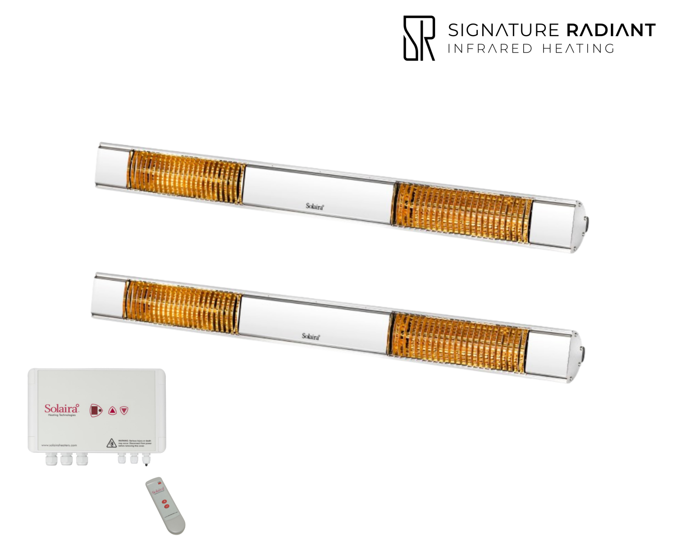 Package: 2 x 4kW Solaira XL Slim H2 4000W with control panel