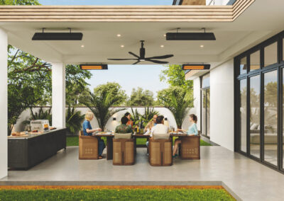 eSchwank Ghost Series Electric Infrared Heater: Black Aluminum, 4000W; 208V/240V~1P; 43.25" Length