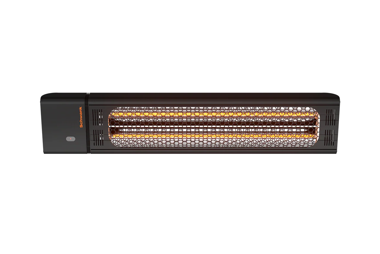 eSchwank Ghost Series Electric Infrared Heater: Black Aluminum, 4000W; 208V/240V~1P; 43.25" Length