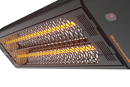 eSchwank Ghost Series Electric Infrared Heater: Black Aluminum, 4000W; 208V/240V~1P; 43.25" Length